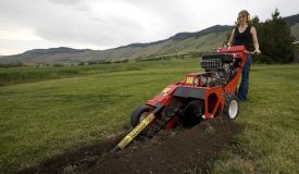 Walk-Behind Trencher on Tracks or Wheels