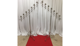 Silver Adjustable Angle Candelabra