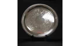 Silver Round Tray - 12"