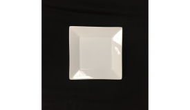 White Square Salad Plate