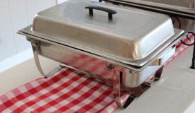 6 qt. Chafing Dish w/ Wrought Iron Frame