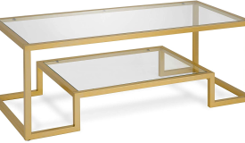 Gold Glass Coffee Table