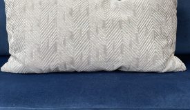 Silver Throw Pillow
