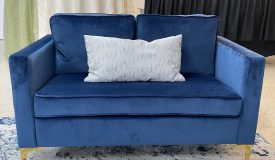 Blue Velvet Sofa