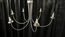 Silver 6-Light Chandelier