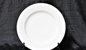 White Round Dinner Plate