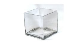 Glass Square Vases (Assorted Styles)