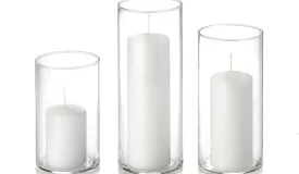 Glass Hurricane Vases