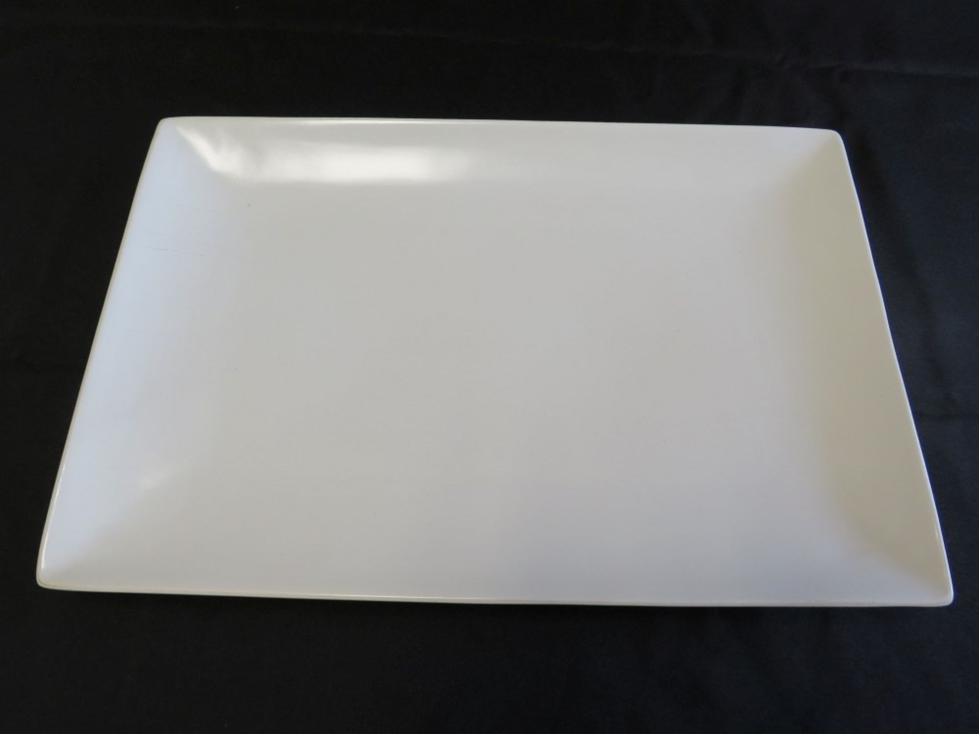 White oblong serving