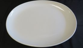 White Oval Serving Tray - 18.5"