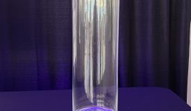 16" Glass Hurricane Vase